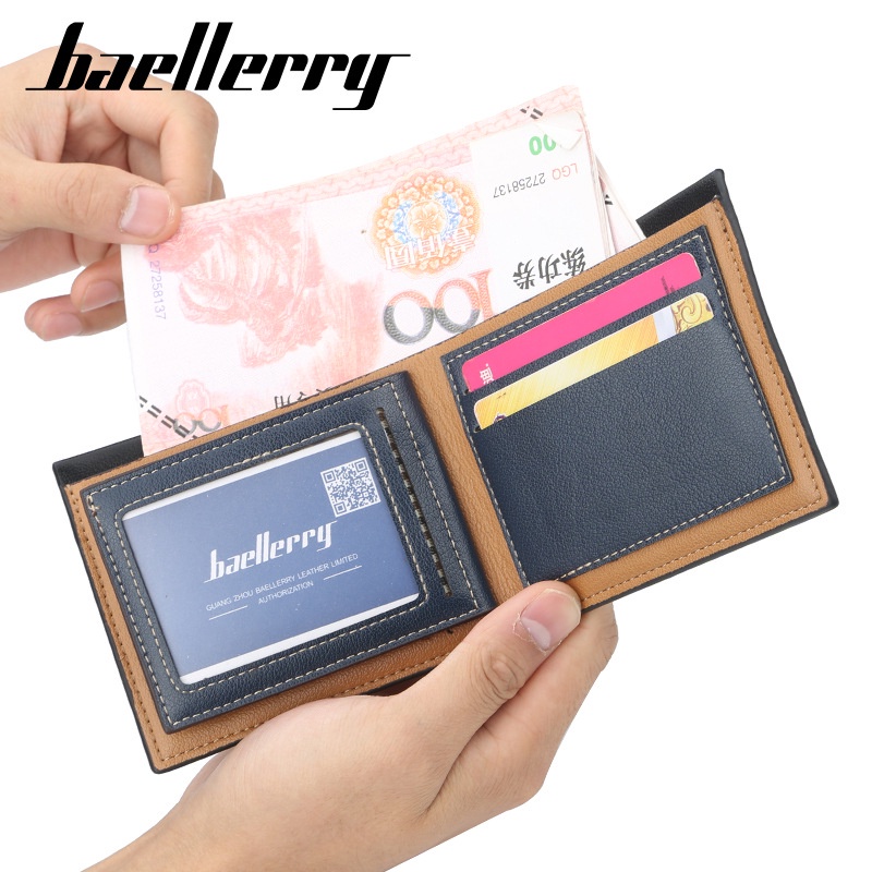 BAELLERRY DR001 Dompet Pria Bahan Kulit PU Leather Premium WATCHKITE BAEOS-1