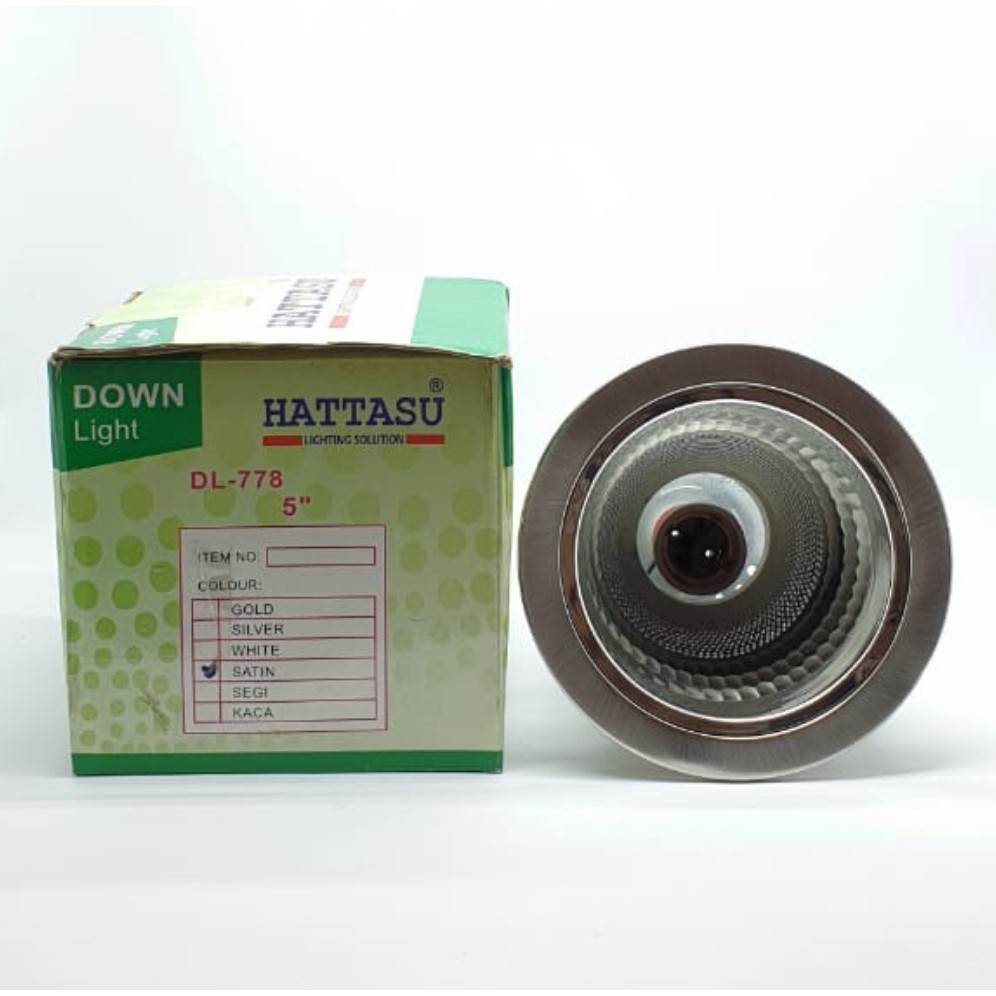 HTS DL-778 SATIN Down Light  5&quot; Inch 2 Kaki (bisa distel) Fiting Rumah Lampu Led Reflector Bagus