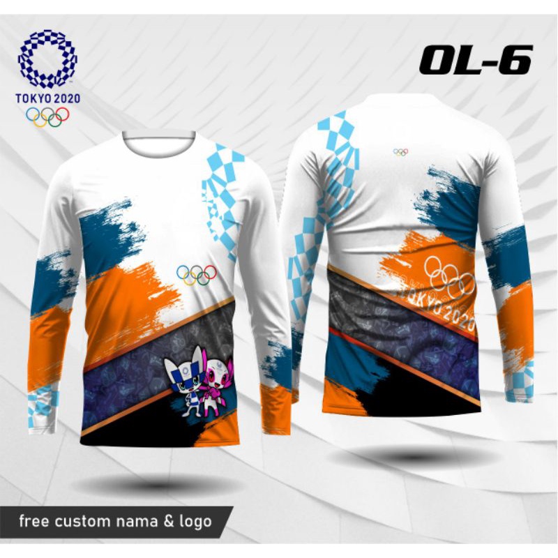 jersey olimpiade TOKYO baju olimpiade kaos olimpiade TOKYO long sleve