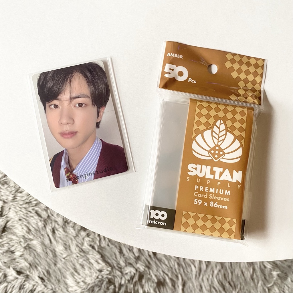 Sultan Amber 62x89mm Inner Sleeve Photocard Kpop Game Card Binder Plastik Pelindung Kartu