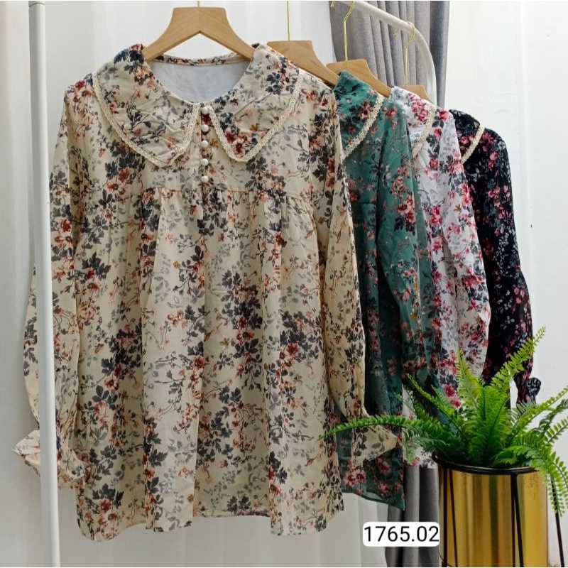 Blus Sifon Bunga NK176502