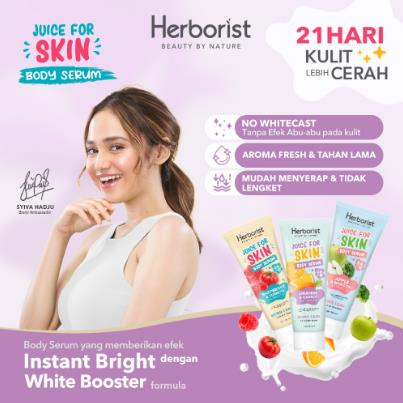 * NCC * Herborist Body Serum Face Scrub Exfoliating Gel Juice For Skin Losion Tubuh Lotion With 5x Vitamin E