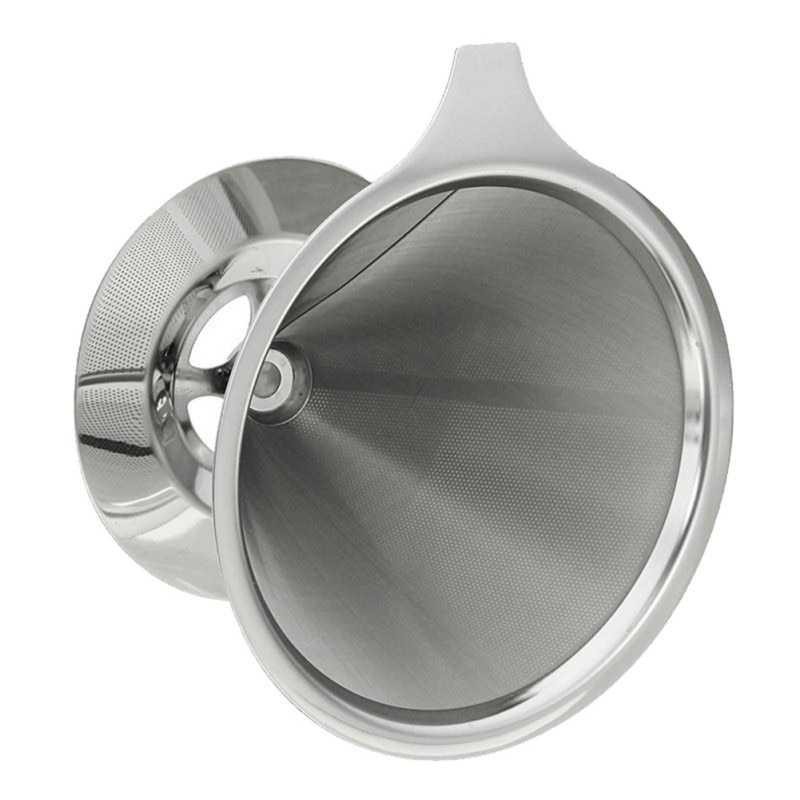 OneTwoCups Filter Penyaring Kopi Double Layer Cone Coffee Filter - V60 [Silver]