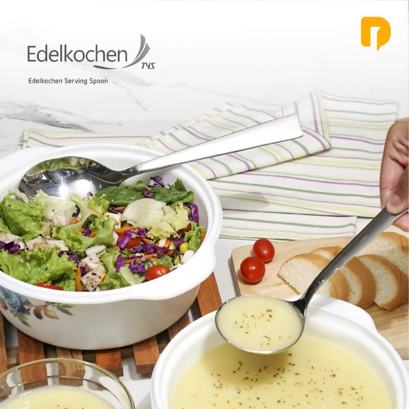 Sendok Sayur Stainless Edelkochen Serving Spoon Set Sendok Sup