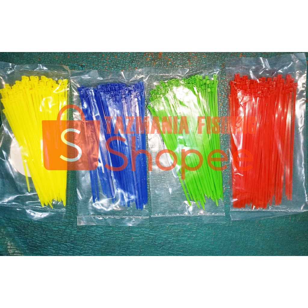 

CABLE TIES KABEL TIS WARNA WARNI ISI 100 PCS UKURAN 10 CM 15 CM TALI PENGIKAT