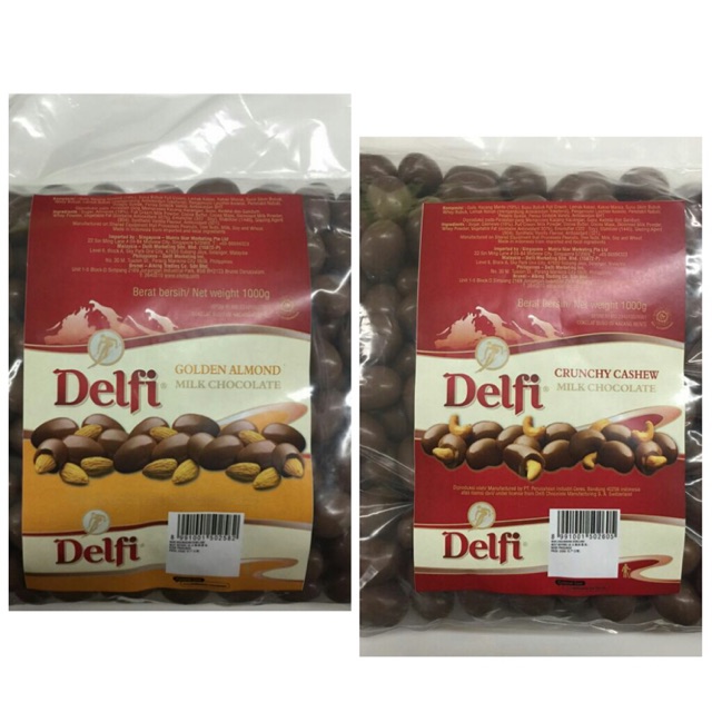 

coklat almond Delfi 500/1000gr