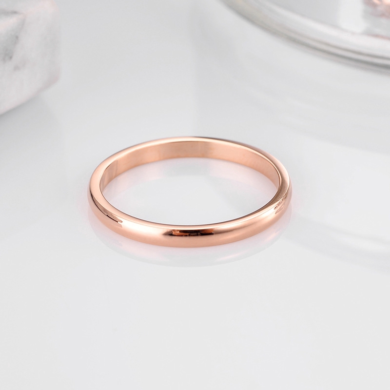 Cod Ring Titanium Steel 18k Anti Fade Korean Style For Men/Women/Couple