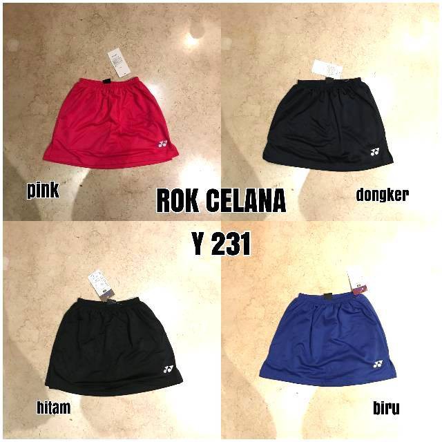 PELANGI RAINBOW MERAH KUNING HIJAU ROK BAWAHAN MURAH WQT/ ROK BADMINTON IMPORT ROK CELANA