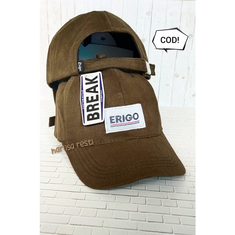 [ BAYAR DI TEMPAT ] TOPI Baseball Bordir Caps DISTRO PREMIUM BRANDED ERIGO