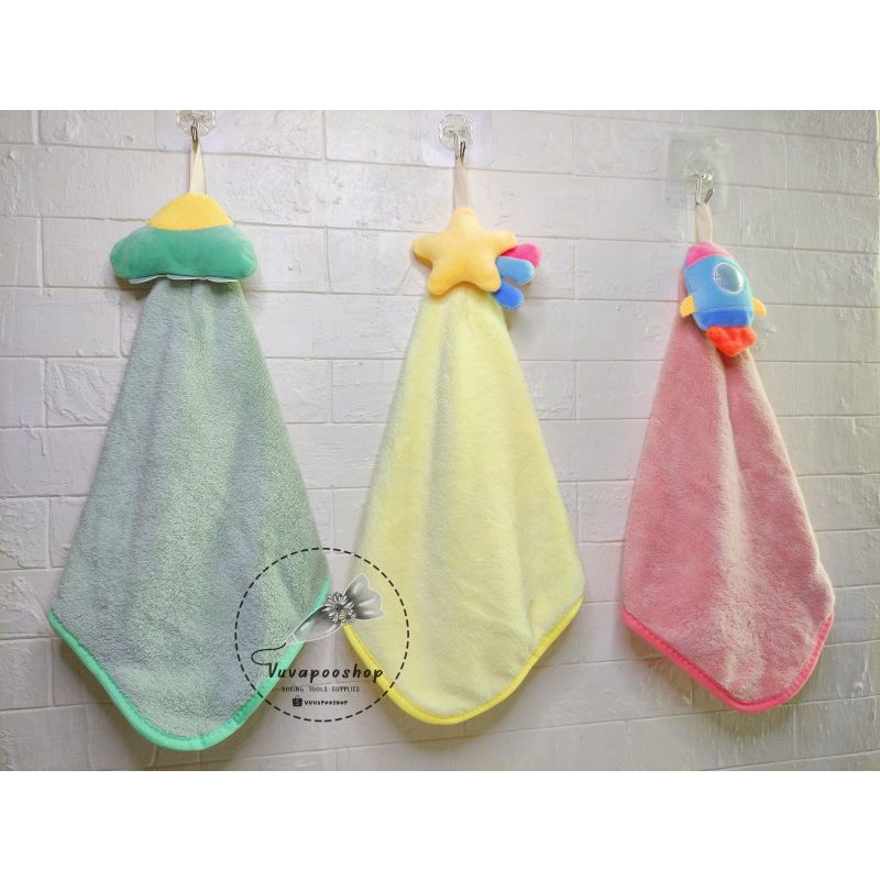 Kain Lap Tangan Roket / Hand Towel Roket / Lap Dapur / Lap Pengering Tangan / Kain Lap Lucu