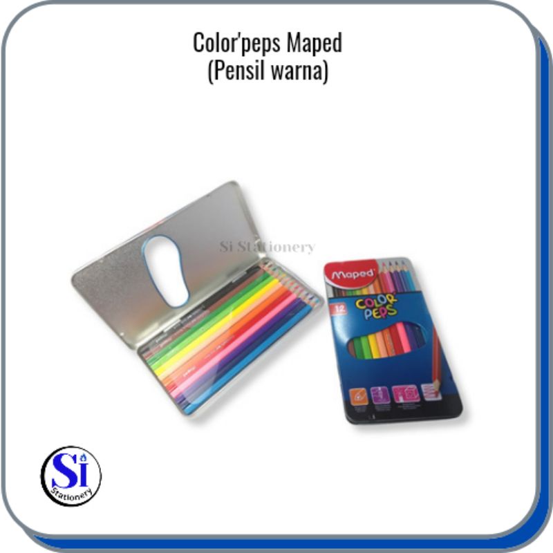 

Maped Pensil Warna Color'peps 12 - Metal Box