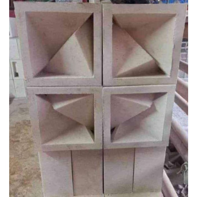 Roster loster beton minimalis lubang angin pentilasi dinding rumah