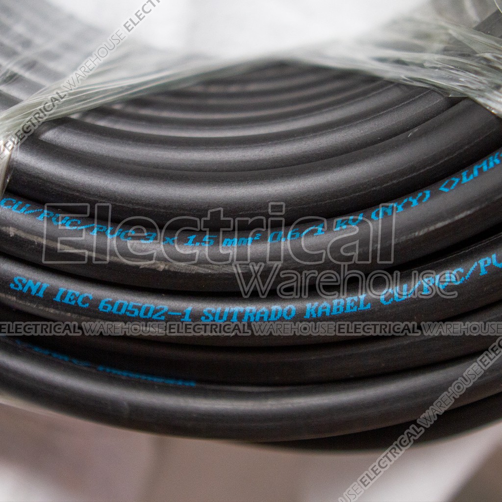 Kabel Listrik NYY 3x1.5mm2 SUTRADO 50 Meter ( 3x1,5 3x1.5mm 3x1.5 50M 3 x 1.5mm 3x1.5 50 M )