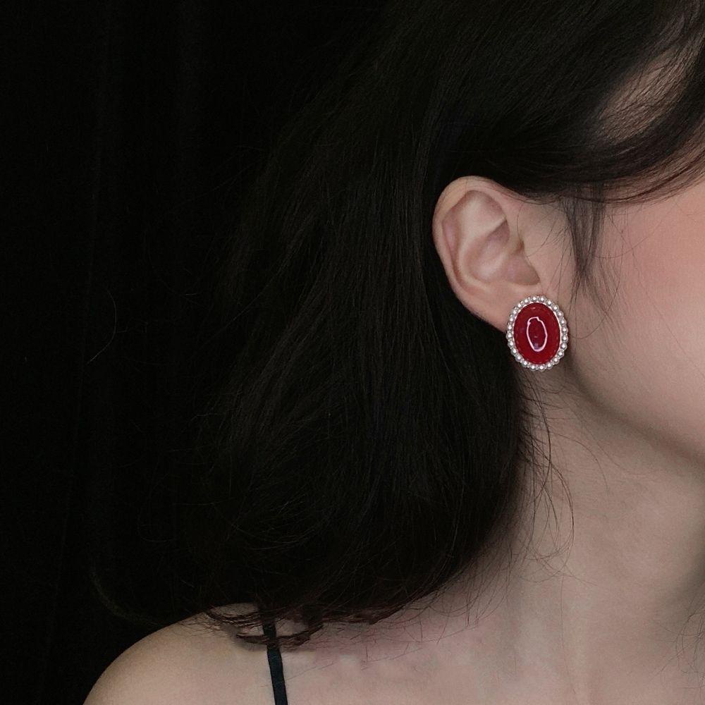 Mxbeauty Anting Perempuan Peri Lucu Elegan Berlian Imitasi Temperamen Anting Mutiara Vintage