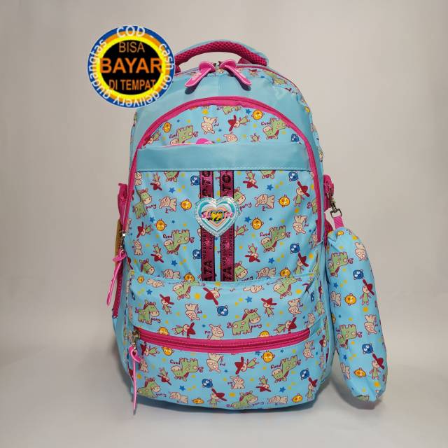 Tas sekolah anak perempuan Backpack Tas ransel Silvergirl by ALTO Import 70062SI