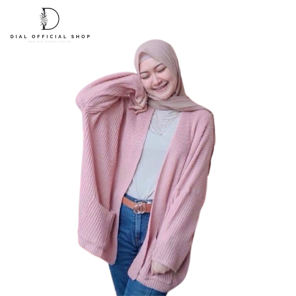 DIAL - Cardigan Rajut Panjang Tebal Loocy 7 Gate Kardigan Wanita-8