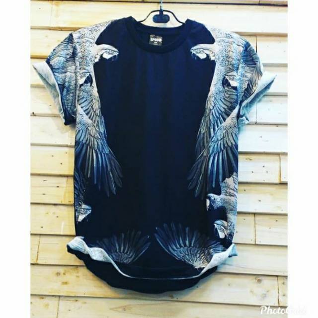 Tshirt Baju Kaos Printing 3D Bird Burung Bangkok Thailand Fullprint Print Import Burlon Distro