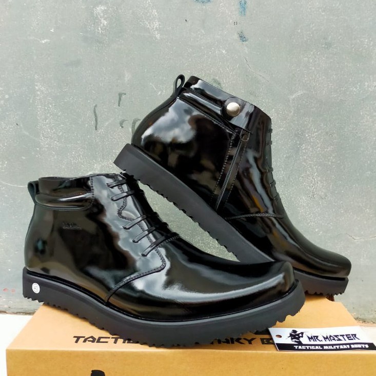 Sepatu Pdh Tni Polri Security Satpam Kilap Dan Dop Kulit Sapi Asli Berkualitas Merk MR.MASTER