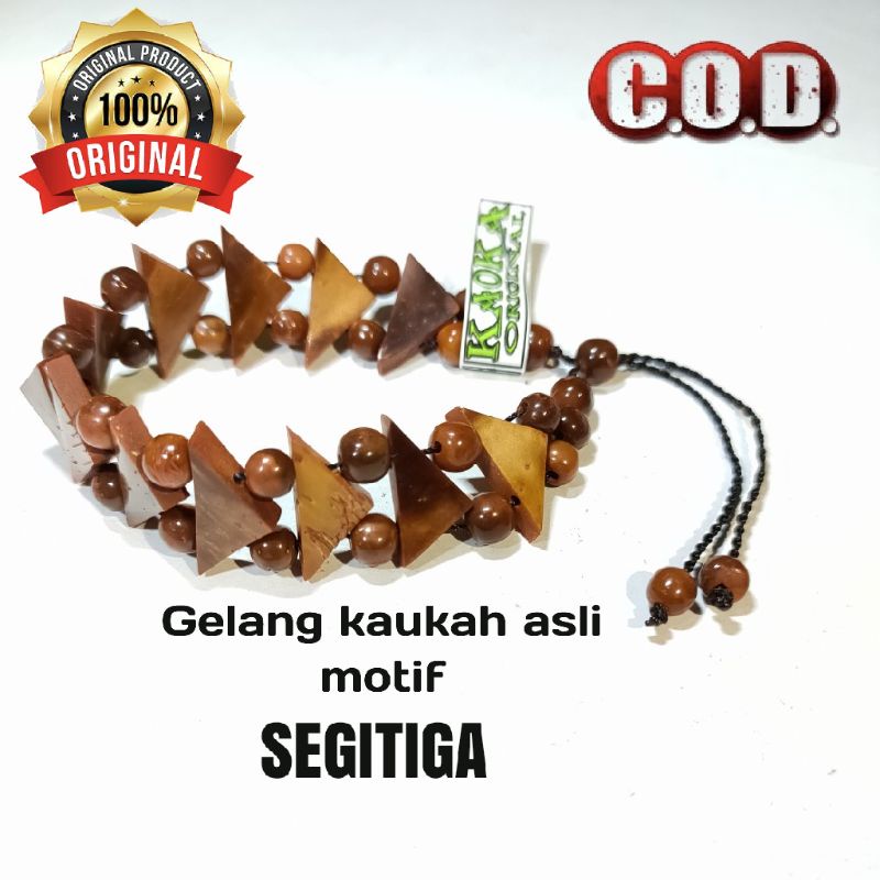 Gelang kaukah asli motif segitiga (ORIGINAL KAUKAH)