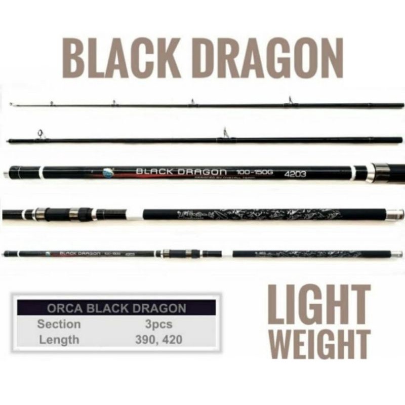 JORAN PANCING SURF ORCA BLACK DRAGON 390 420