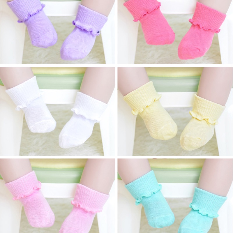Kaos Kaki Polos Set 3pcs SC27 - Baby Kids Socks