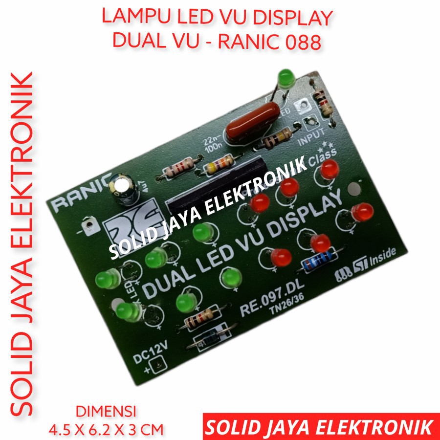 LAMPU LED VU DUAL DISPLAY KIT 12 LAMPU LED VU TN 26 - 36 LAMPU VU 2 BARIS RANIC 088 ASLI ORIGINAL