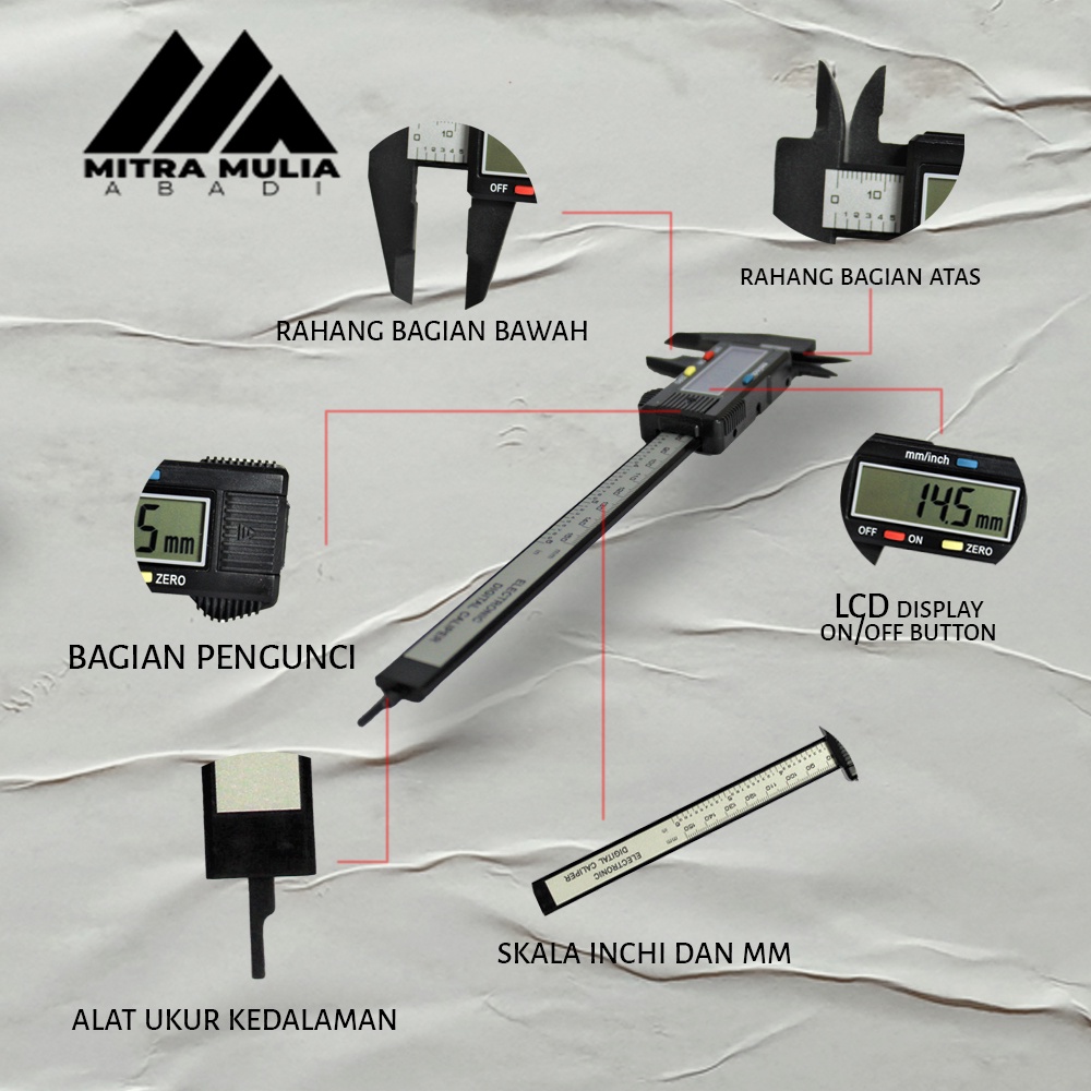 Jangka Sorong Digital I Jangka Sorong Sigmat Digital Vernier Caliper