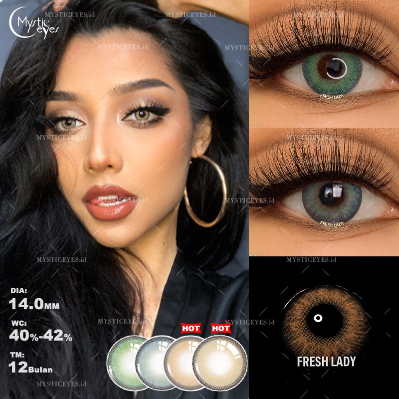 [✅COD] MYSTICEYES SOFTLENS NEW HIMALAYA SERI 14MM NORMAL &amp; MINUS -1.25 S/D -8.00