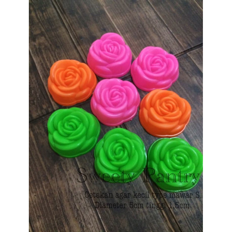Cetakan agar / cetakan pudding / cetakan puding mini type mawar S