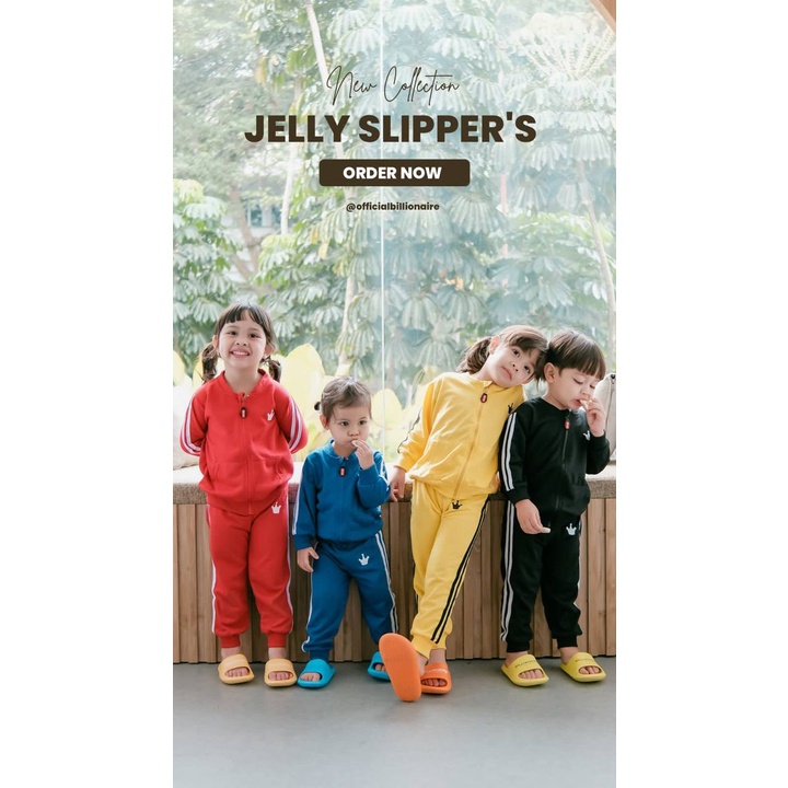 Sandal anak JELLY SLIPPER'S By Billionaire free Oneset Sportywear Size Random sudah di set