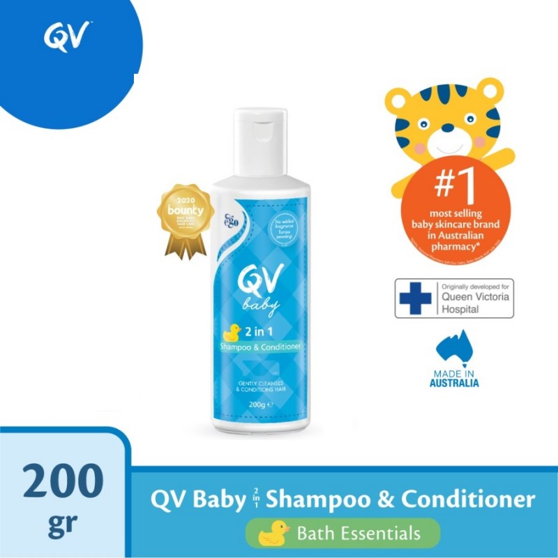 QV Baby 2 in 1 Shampoo &amp; Conditioner Bayi - 200 gr