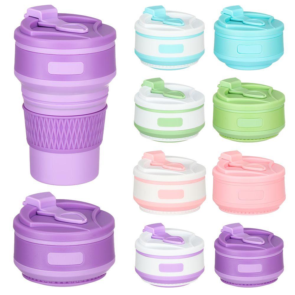 Top 350ML Collapsible Silicone Cup Drinkware Botol Olahraga Travel Camping Foldable Cangkir Air