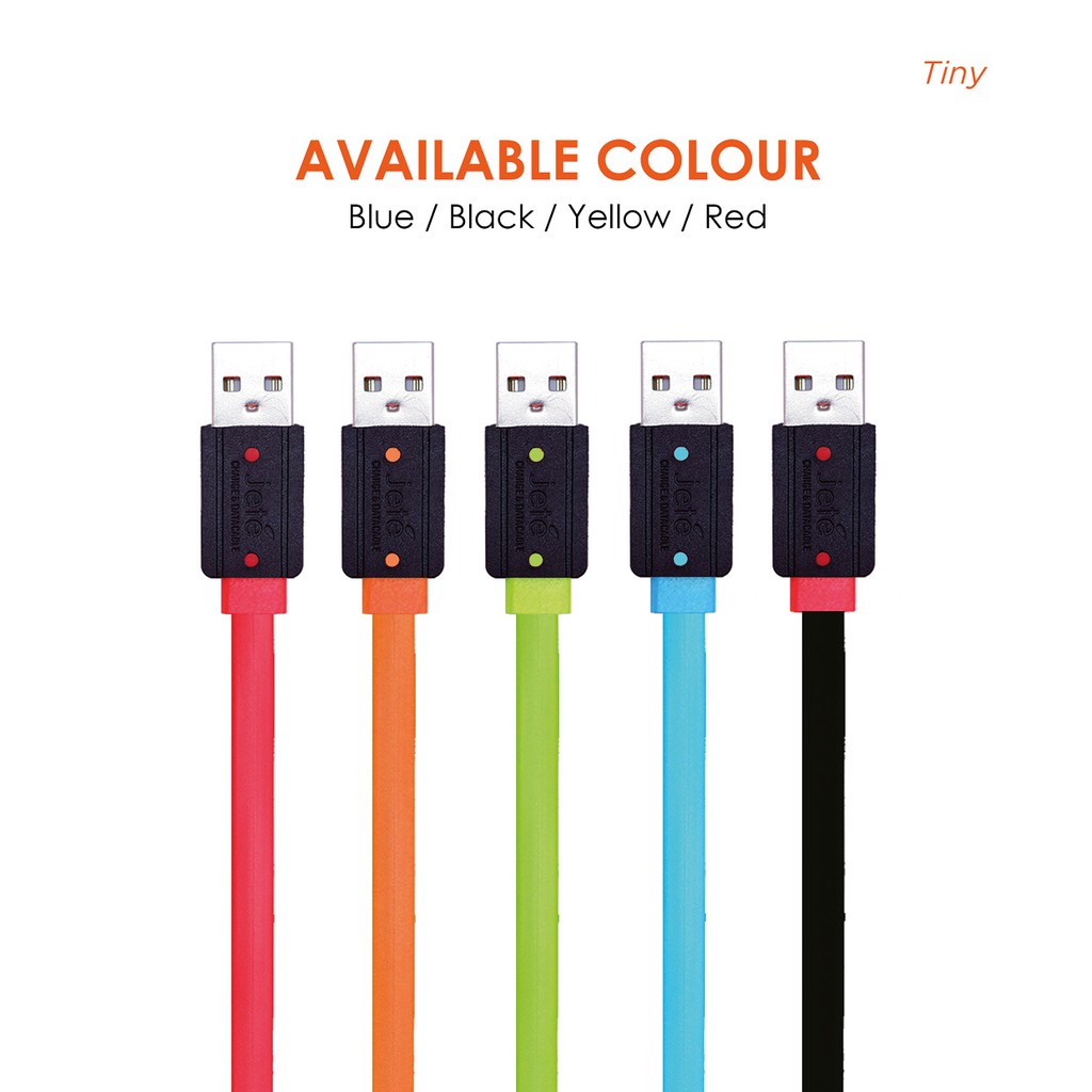 Kabel USB Micro Fast Charging JETE Tiny - Garansi Resmi 2 Tahun