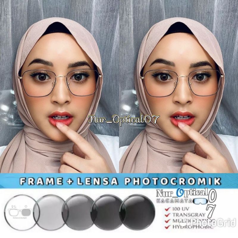 BEST SELLER !! KACAMATA WINA 1933 PAKET MINUS ANTIRADIASI [ frame + lensa photocromic