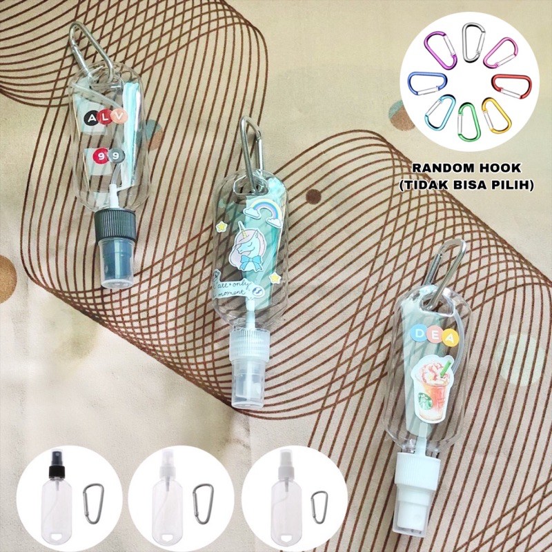 READY Botol Spray Gantungan Kunci 30ml dan 50ml l Botol Hook Refill l Botol Pocketbac BBW Spray