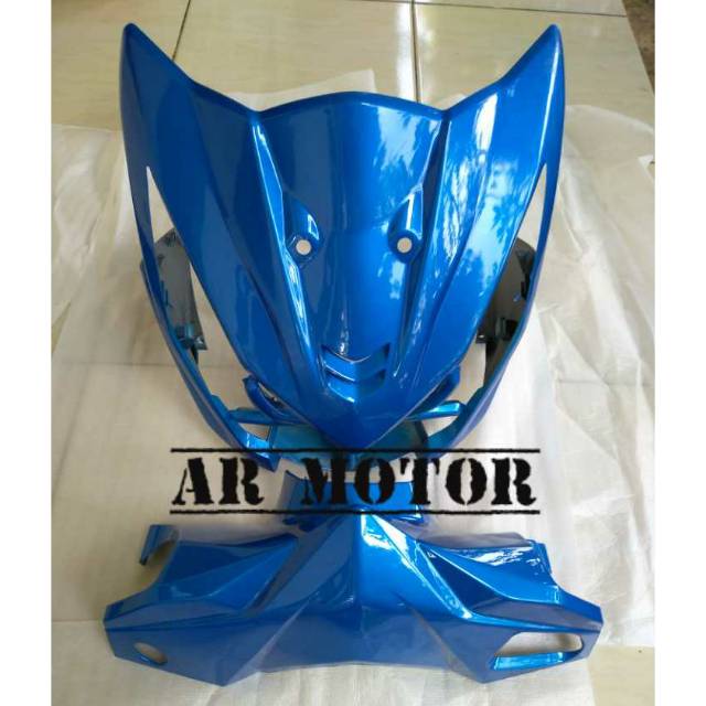 TAMENG DAN BATOK DEPAN BEAT FI 2013 - 2014 BIRU