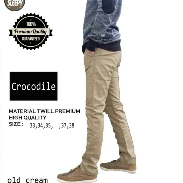 Celana Chino CROCODILE Panjang Pria Premium Quality