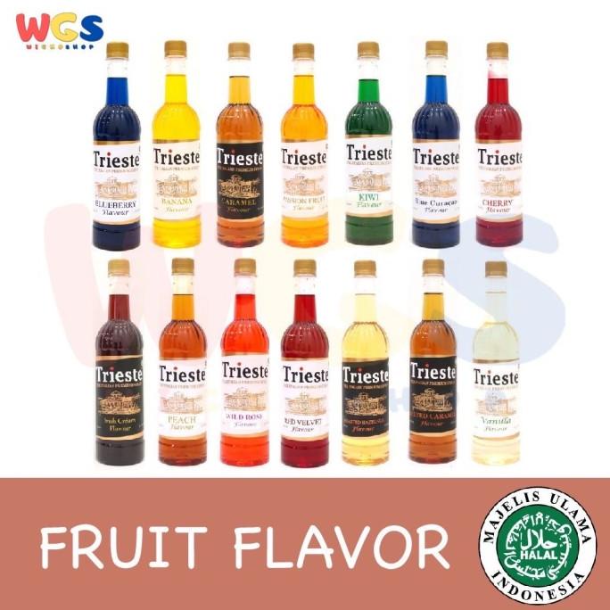 

Syrup Trieste Premium - Varian Fruit Flavour - 650 Ml Terbaru