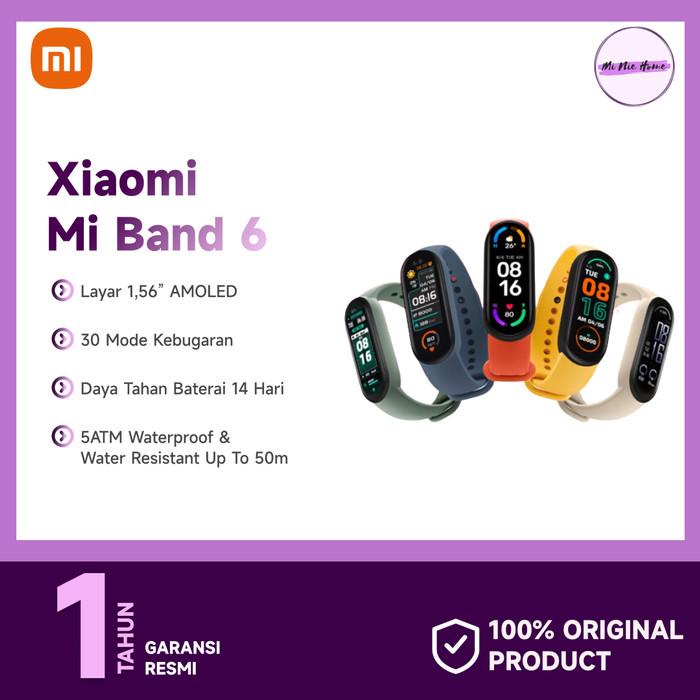 Xiaomi Mi Band 6 Amoled Original - Tam + Free Anti Gores