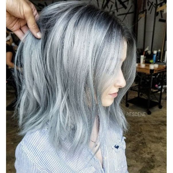 CHAOBEN 07BP COOL GRAY hair color cream cat rambut abu ash