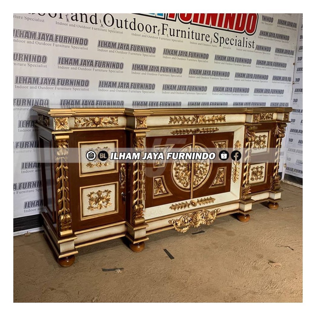 BUFET MEJA HIAS NUSANTARA JATI JEPARA 2M