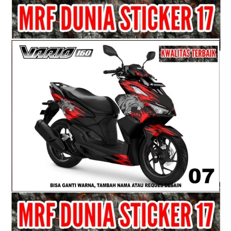 Sticker decal Vario 160 Full Body  Decal Motor Vario 160 Sticker Motor Vario 160 Decal Sticker Motor