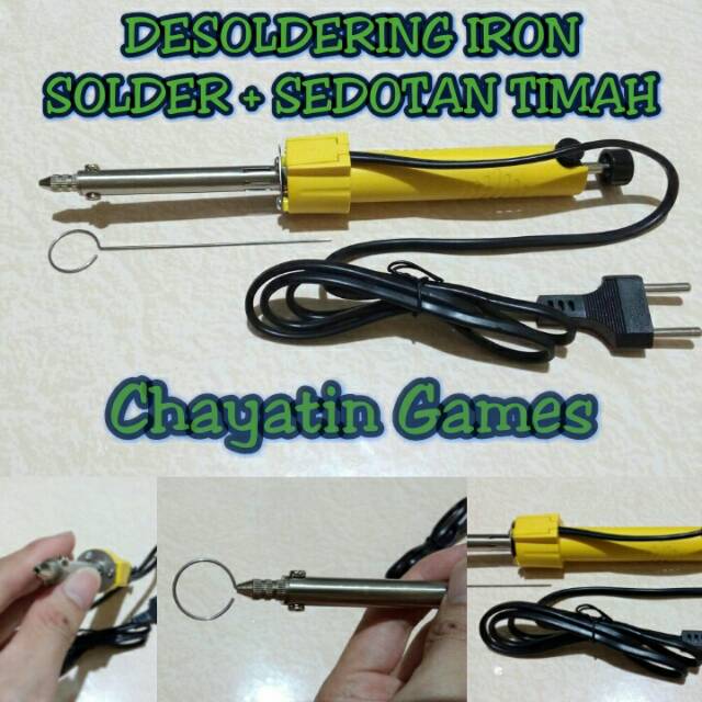 DESOLDERING IRON / SOLDER BERIKUT PENYEDOT TIMAH