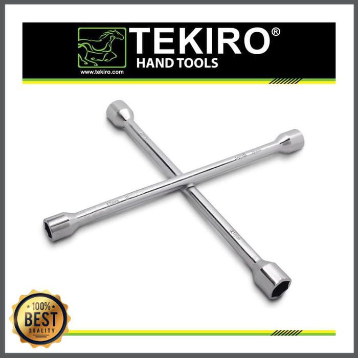 KUNCI RODA TEKIRO PALANG 14in Tekiro 4WAYS CROSS WRENCH 14 in 17 X 19 X 21 X 23MM TEKIRO AU-WC1463