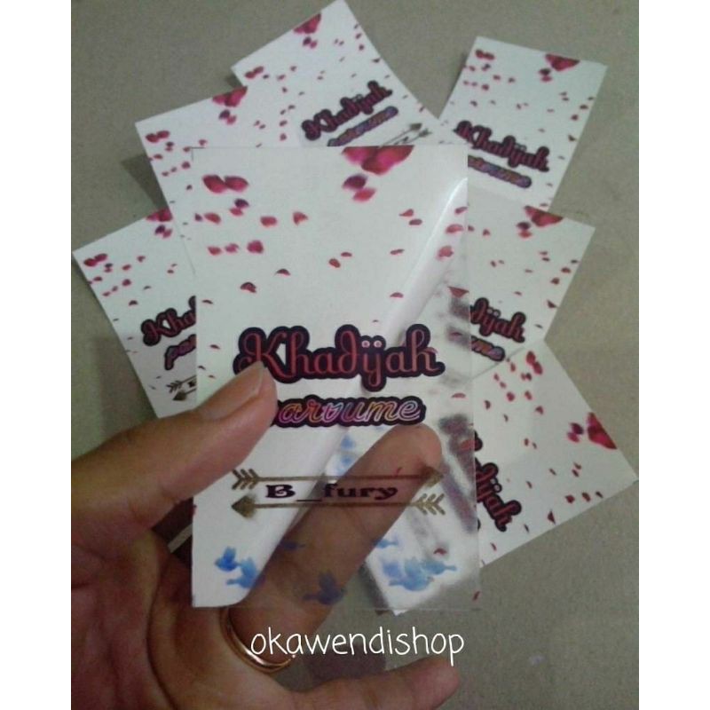 

Stiker Transparan/Label Bening/Stiker Label Transparant/Stiker Label Produk/Stiker Bening