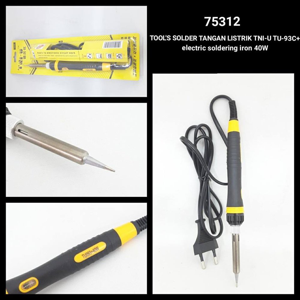 Solder Tangan Lsistrik TNI-U TU-093C plus Electric Soldering Iron 40W