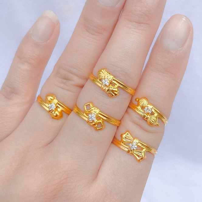 Banyak motif yaa. Cincin model selisih anak dan dewasa emas asli kadar 700 70% 16k 22 surabaya permata 10 11 12 13