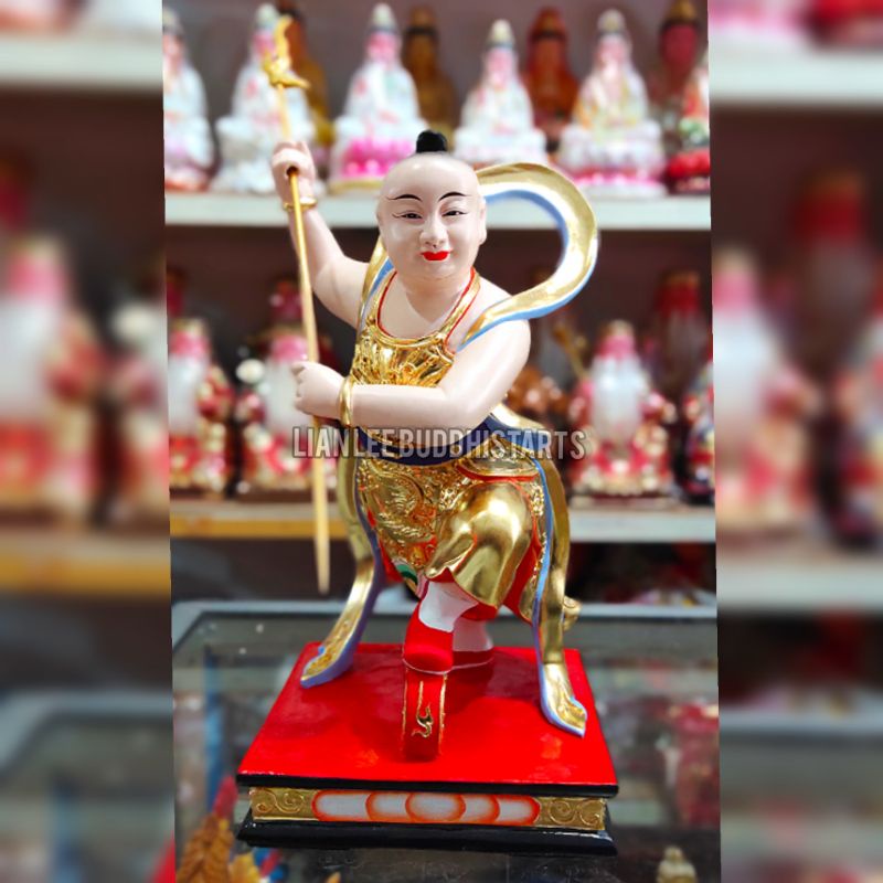 patung dewa naca putih uk 12 inch kayu