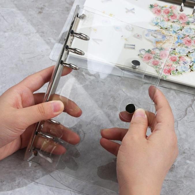 

A6 6 Ring Soft Cover Binder Plastic Transparent
