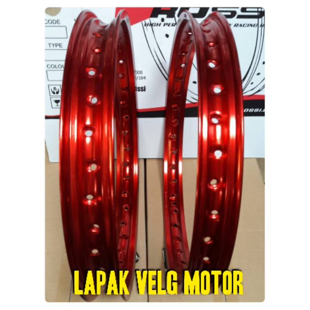 Velg rossi  uk 140,160x17 ring wm merah